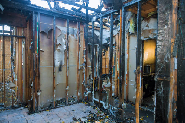 Professional Fire Damage Restoration technician working in Avondale, PA